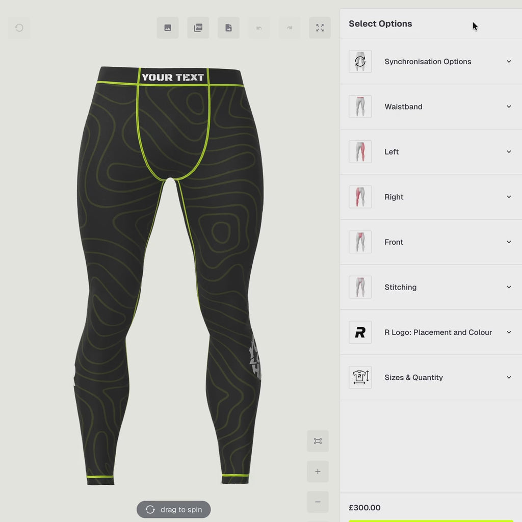 Mens spats 3D customisation