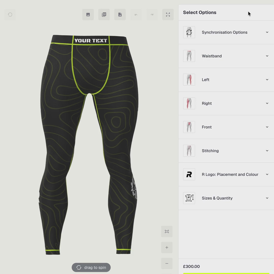 Mens spats 3D customisation
